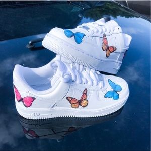 BEAUTIFUL LEGIT CUSTOM BUTTERFLY AIR FORCE ONE 🎨